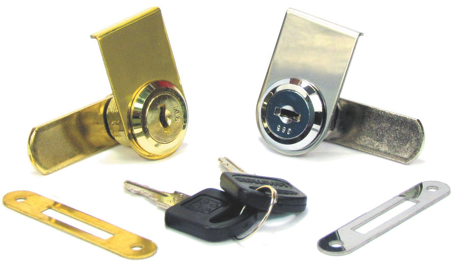 Armstrong Armstrong Lock Glass Cabinet Door Lock 410-1 Stainless Steel/Glass Security Lock Hardware